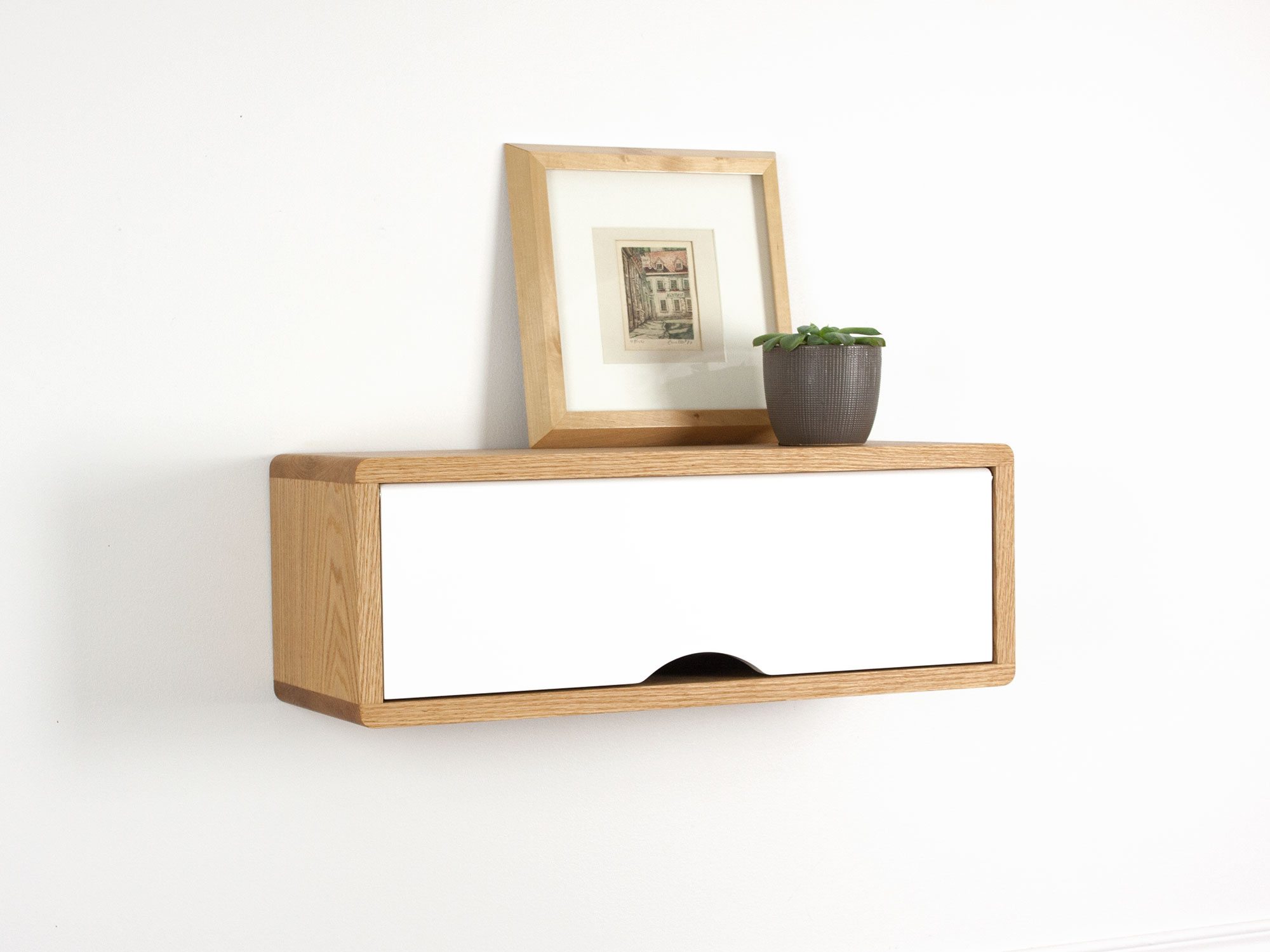 Floating Box Shelf, Wood Rectangle Wall Mount Shelves, Hallway and Entryway  Hanging Cube, Nightstand Wood Shelf, Wooden Bedside Table,custom 