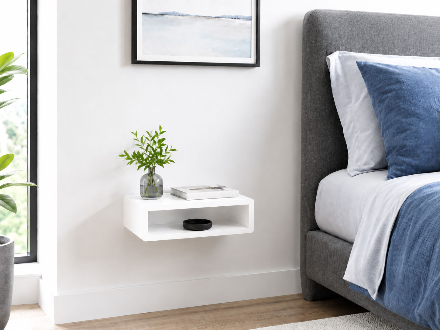 floating nightstand