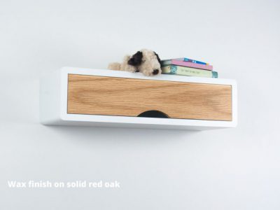 Denali Slim Modern Floating Shelf, Mid Century Modern Wall Cabinet