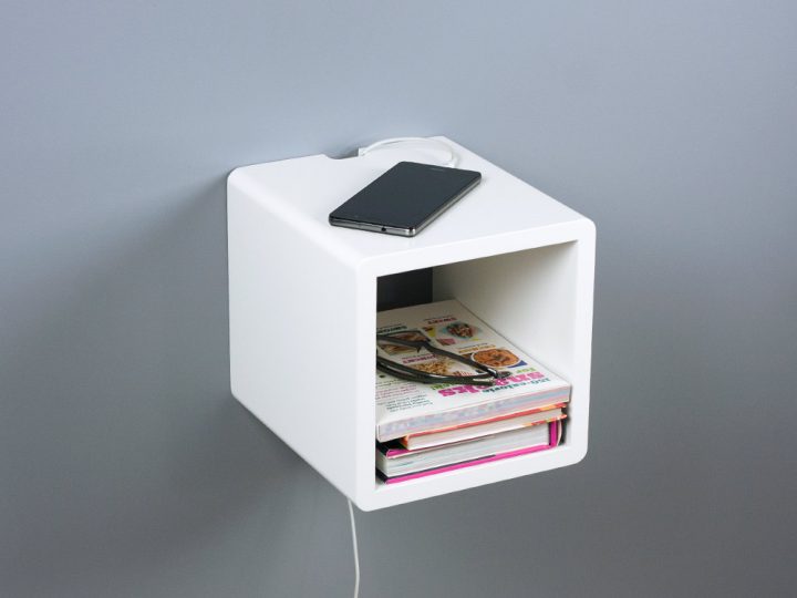 Whyte Small Cubby Floating Nightstand