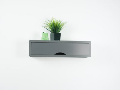 Gray Contemporary Floating Shelf