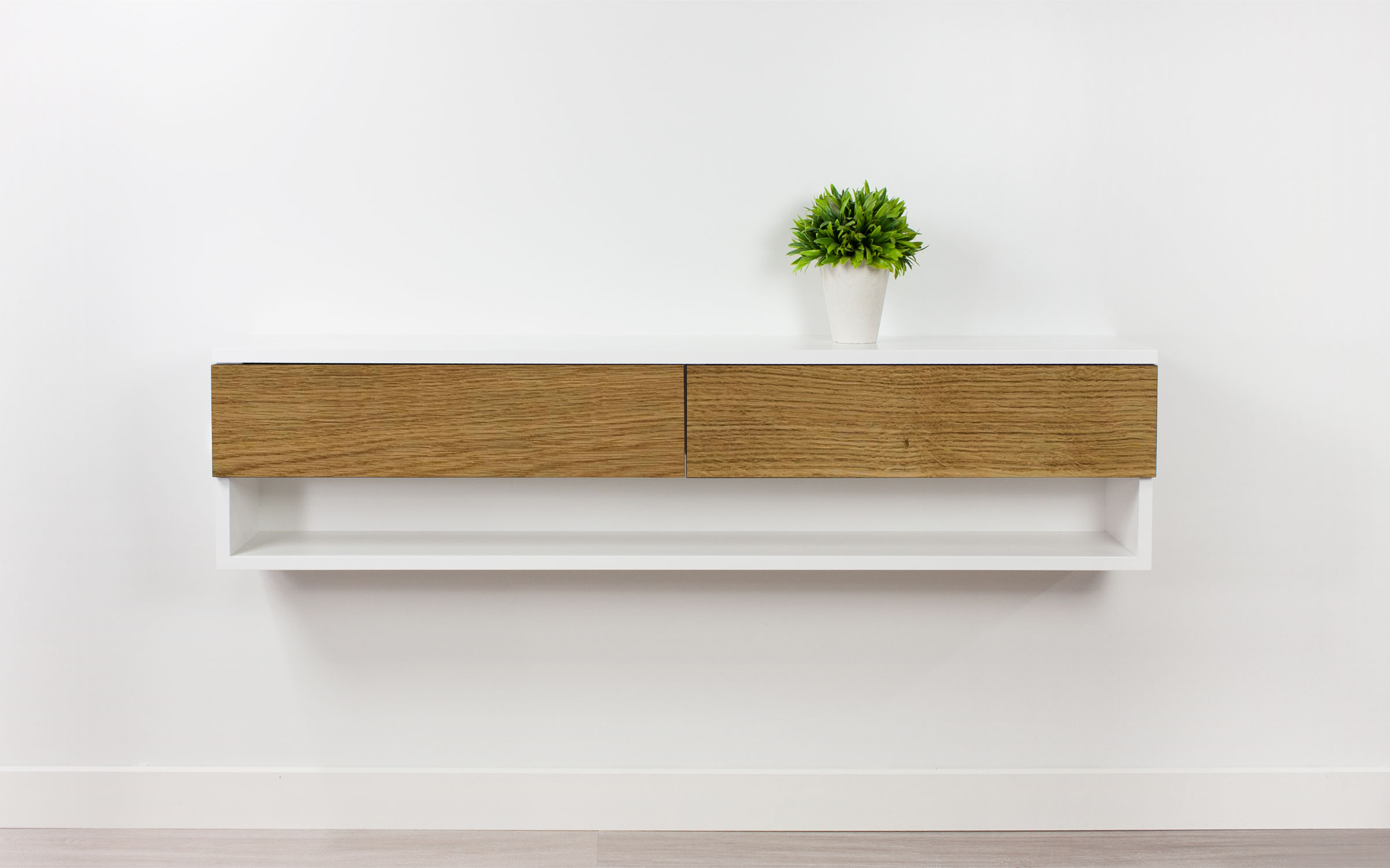 Floating Entryway Foyer, Wall Mount Hallway Shelf, Console Table Drawer