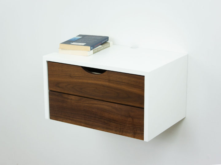 Floating Nightstand, Modern Danish Floating Nightstand | Aren