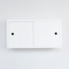 Sliding Door White Floating Cabinet