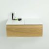 White Oak Floating Make-up Vanity