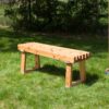 cedar slat bench