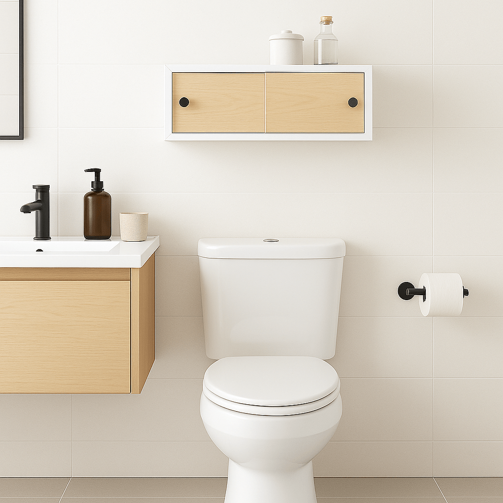 Modern Sliding Door Floating Shelf