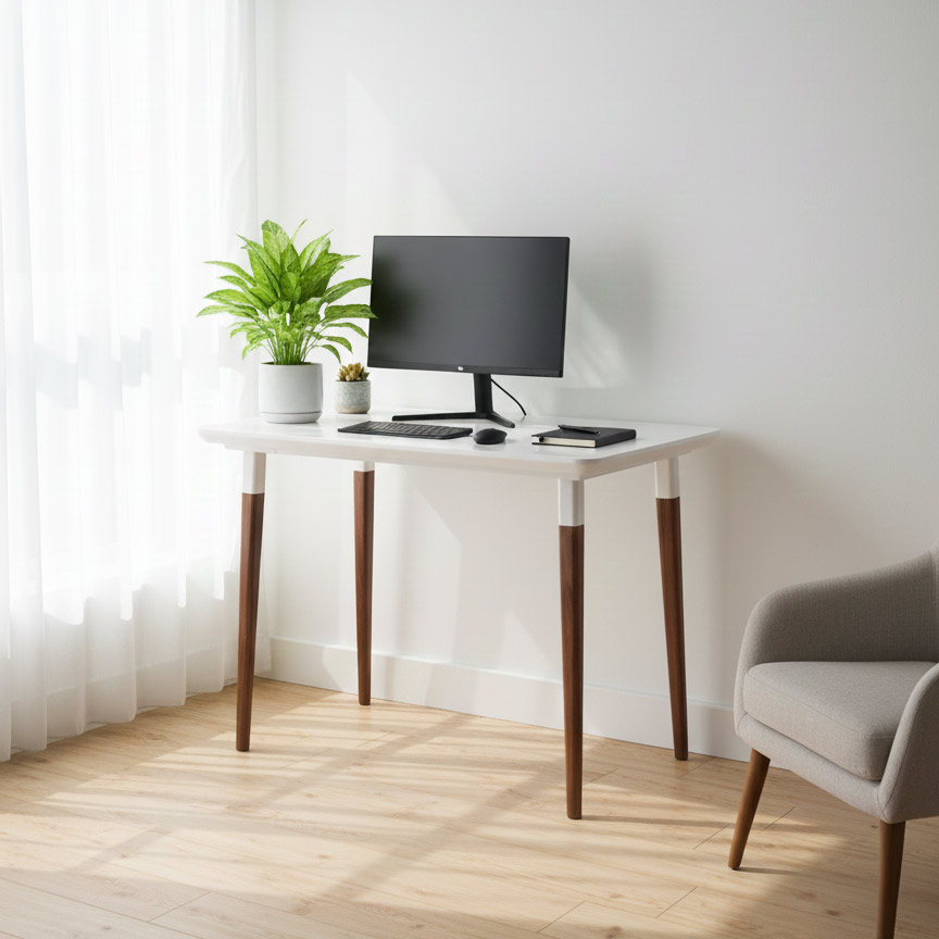 Blanca sleek modern desk, office desk